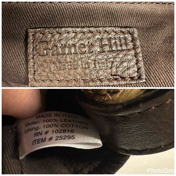 Garnet Hill Leopard Animal Print Calf-Hair Shoulder Bag - Picture 6 of 16